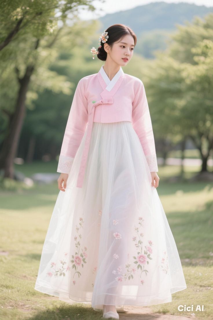 Blush Blossom Hanbok